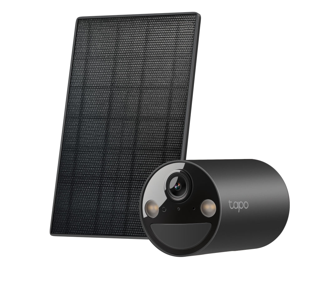 Tapo C411 KIT Solar-Powered 2K Security Camera Kit, Black Edition