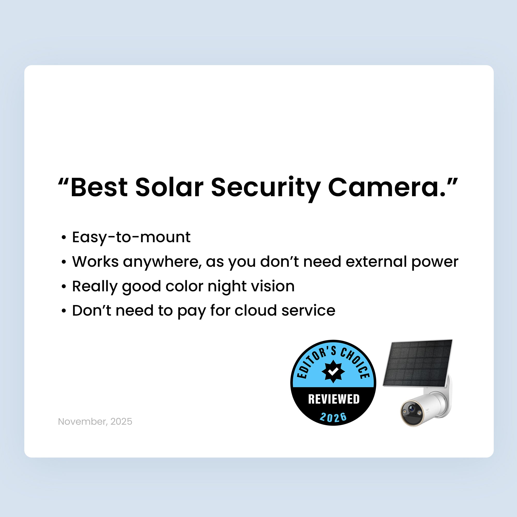 Tapo C460 KIT Solar-Powered 4K Security Camera + Magnetic Base