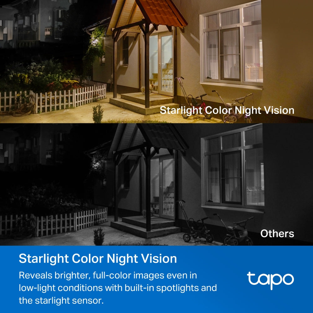4K Clarity Solar-Powered Battery Security Camera Kit, Magnetic Cam Base, Tapo C460 KIT