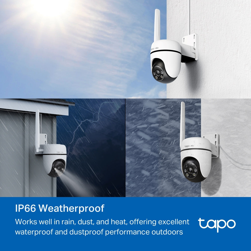 4G LTE/PoE Outdoor Pan Tilt Cam, 1080P, Tapo C501GW