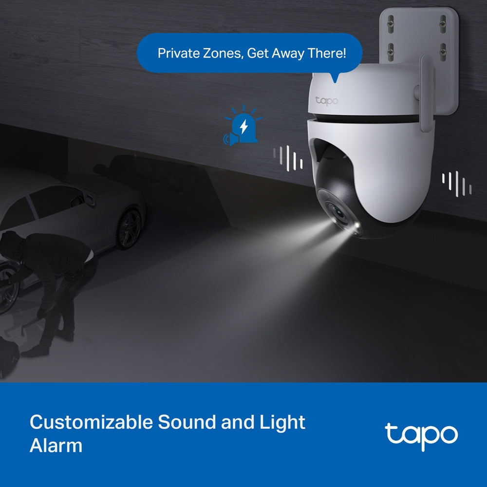 Tapo C520WS Outdoor Pan/Tilt Security Wi-Fi Camera, 2K QHD, Twin pack(available in early March)