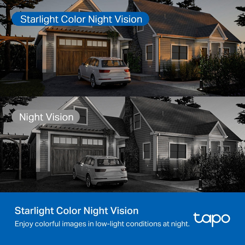 3K Clarity Outdoor Pan Tilt Security Wi-Fi Cam, Colour Night Vision, Tapo C530WS
