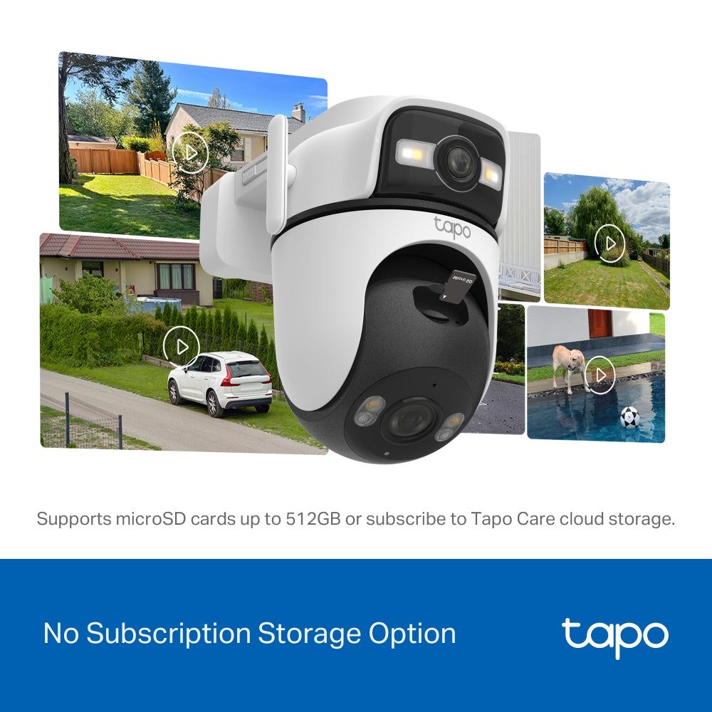 Tapo C545D 2K Outdoor Dual Lens Pan/Tilt Security Camera