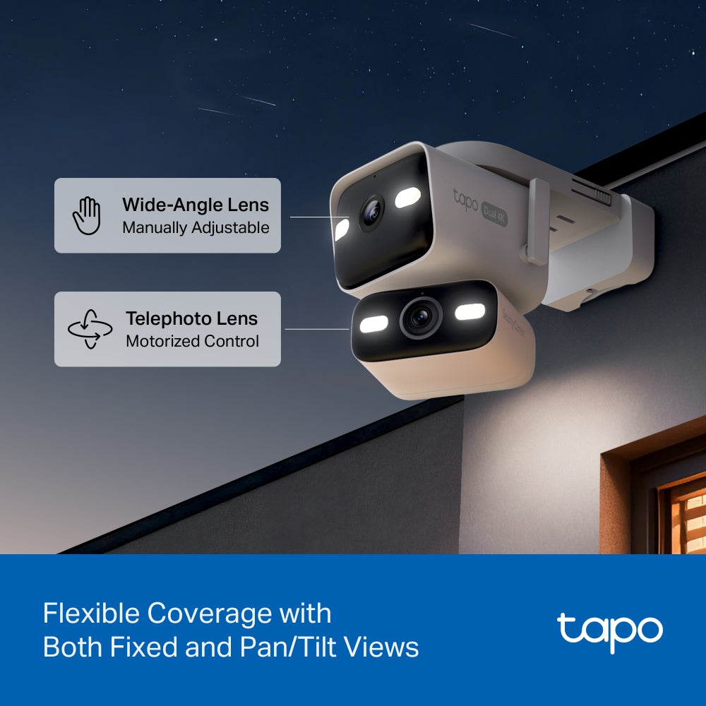 Tapo C575D 4K Outdoor Dual Lens Pan/Tilt Security Camera