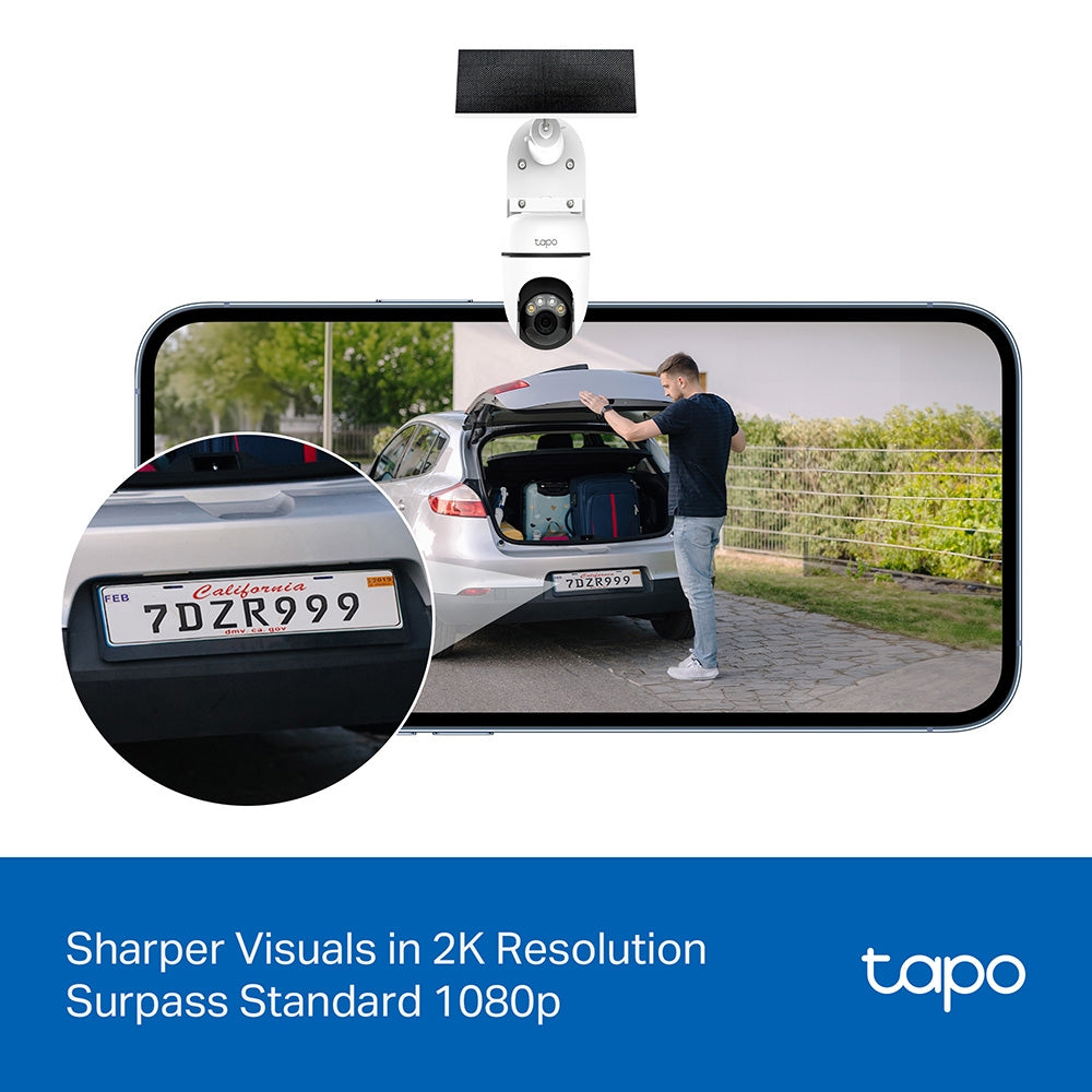 Tapo TC90 KIT Solar-Powered Security Camera with Pan-Tilt-Zoom