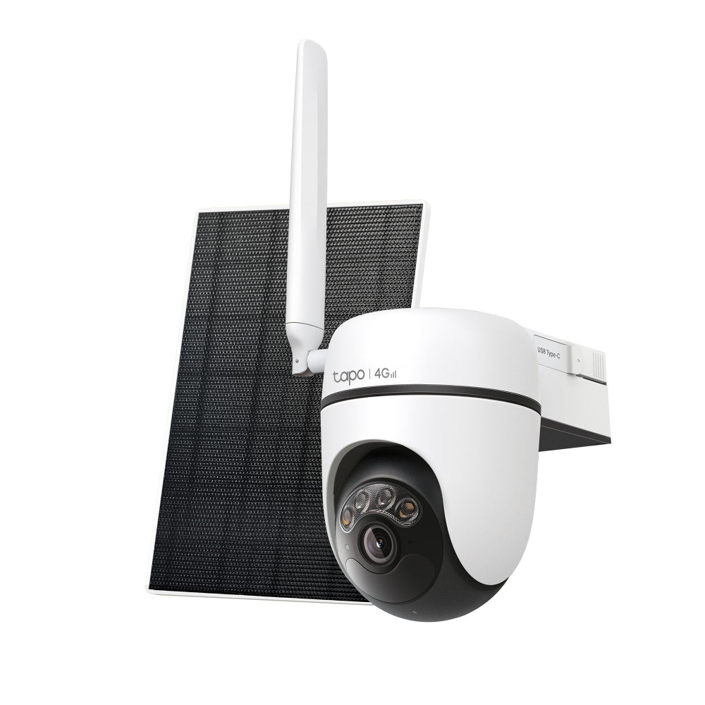 Tapo C615G KIT Solar-Powered Pan/Tilt 4G LTE Security Camera Kit