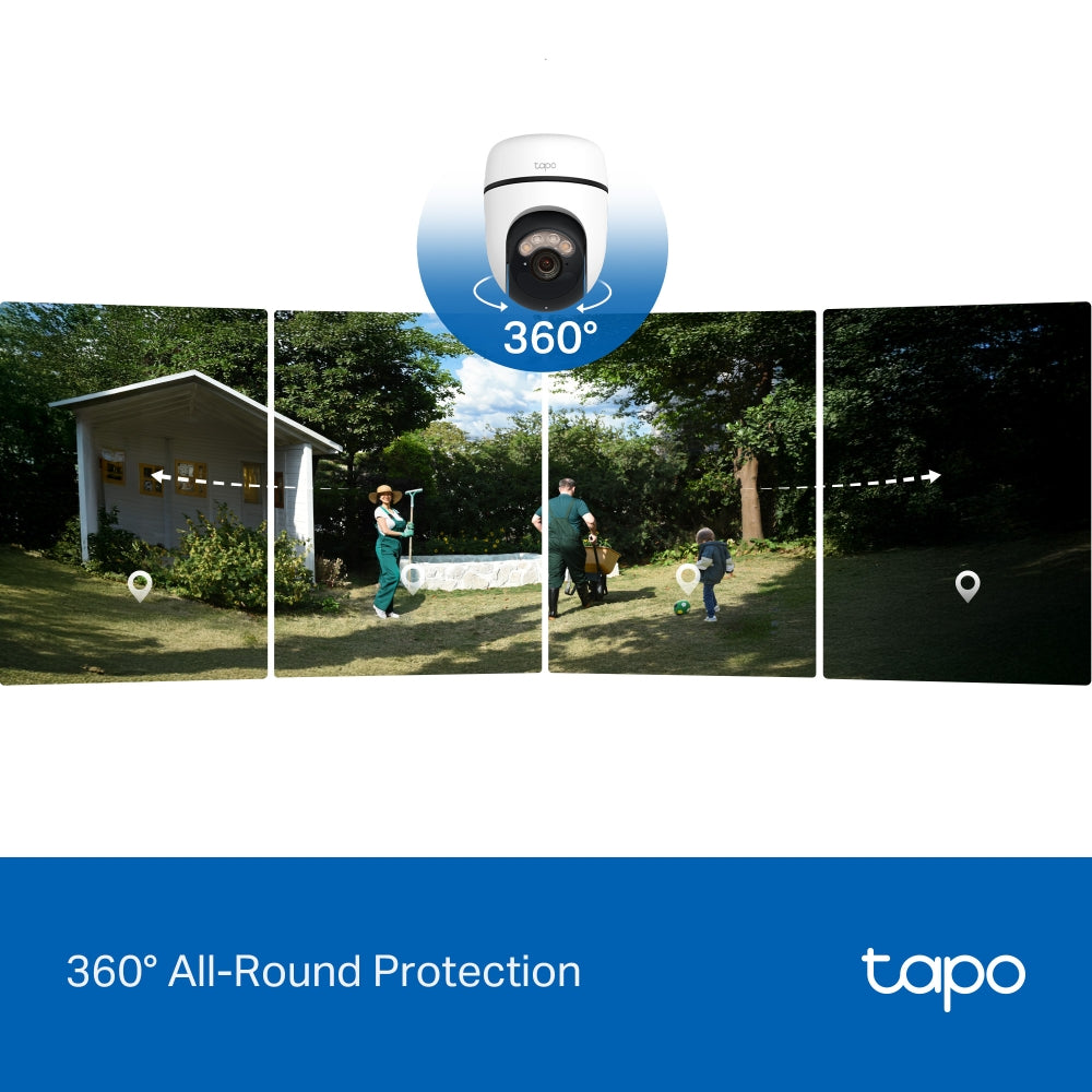 Tapo C630 KIT Twin Pack 3K Solar-Powered Pan/Tilt Security Camera Kit