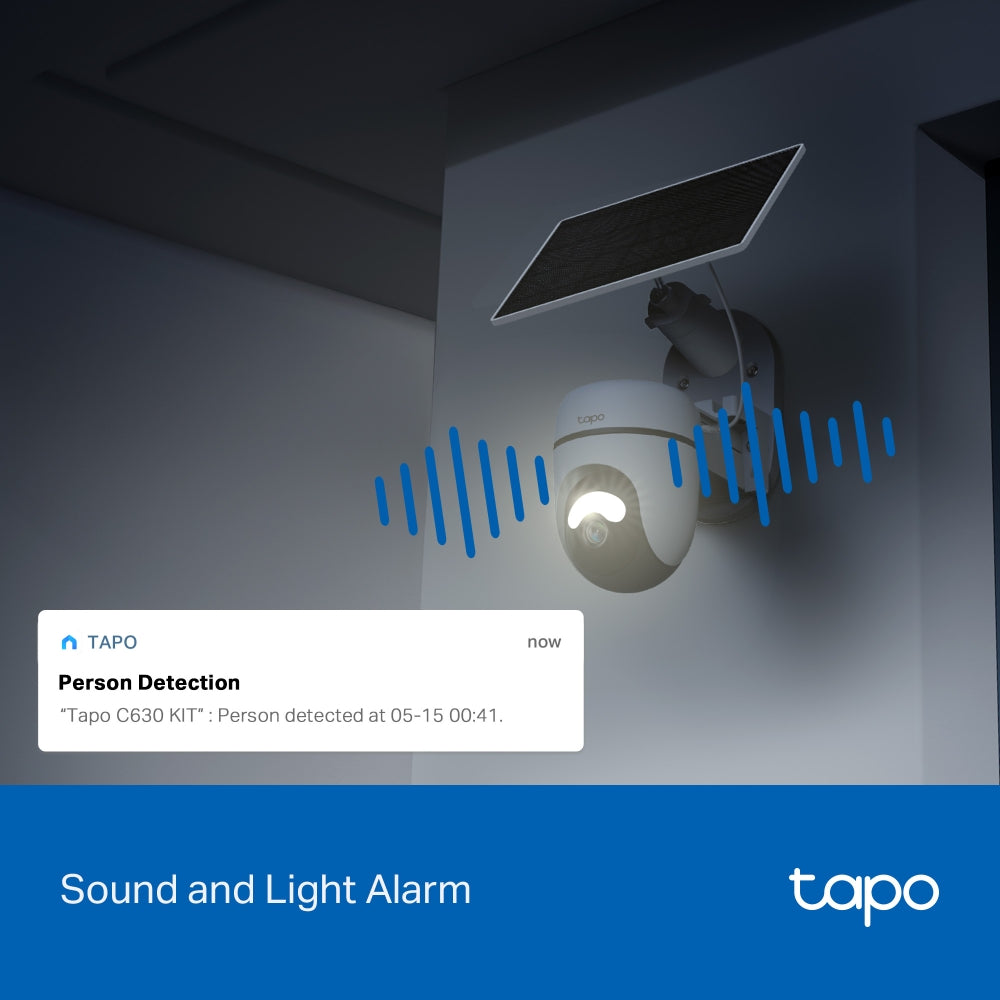 Tapo C630 KIT Twin Pack 3K Solar-Powered Pan/Tilt Security Camera Kit