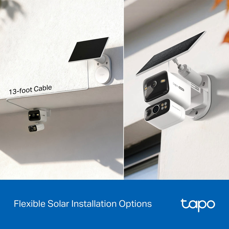 Tapo C645D KIT Solar-Powered Dual-Lens Pan/Tilt Security Camera Kit