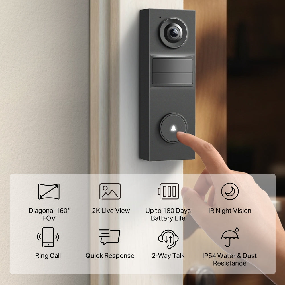 Tapo D205 Smart Battery Video Doorbell