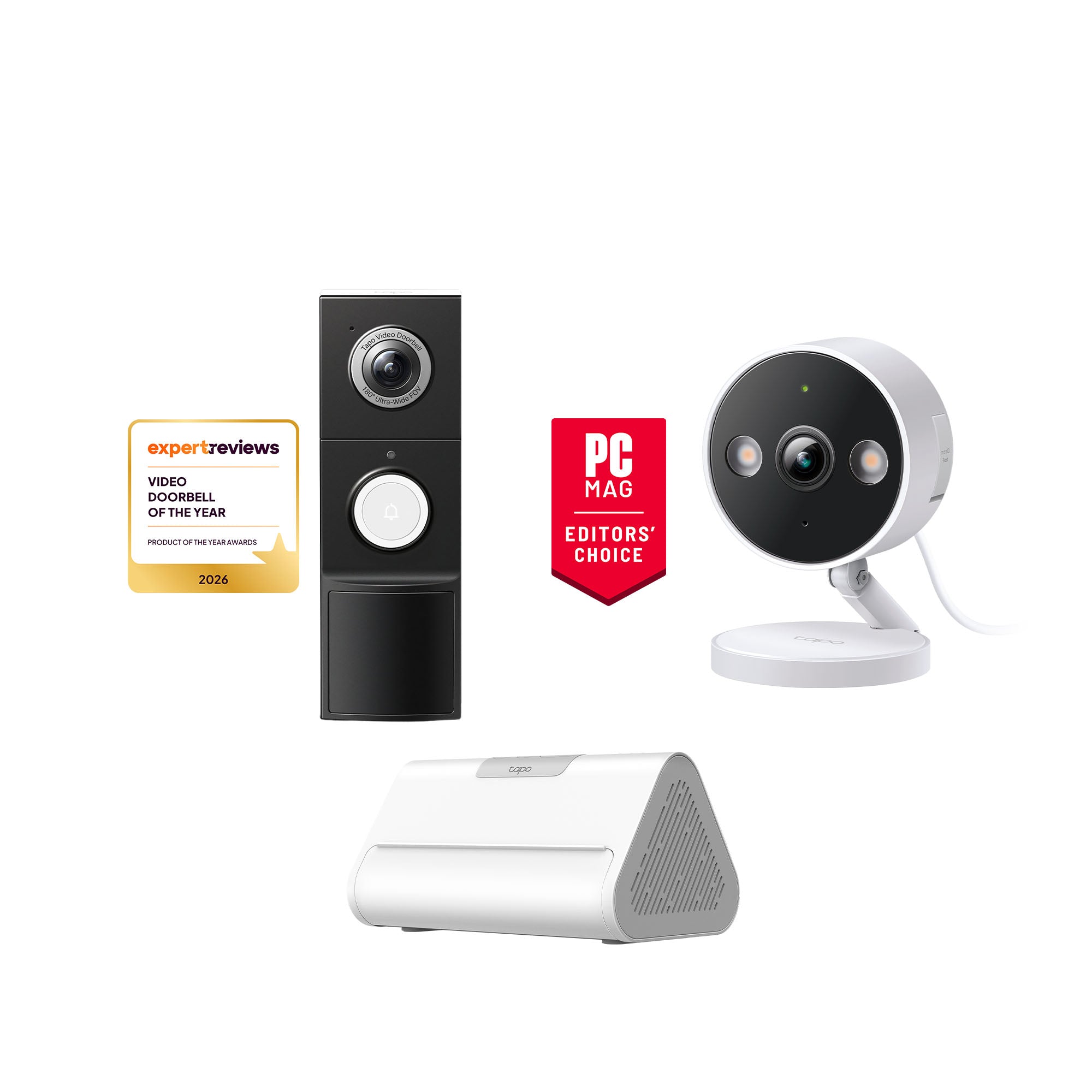 Award-Winning Indoor Cam & Doorbell Security with Hub Bundle