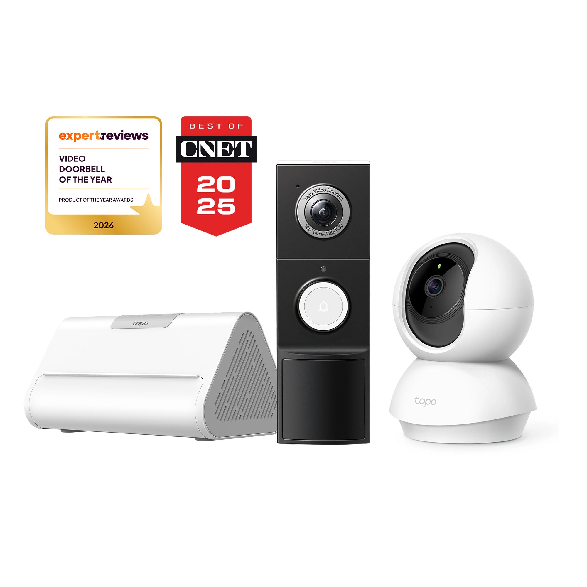 Tapo D235 Doorbell + C210 Indoor Camera + Central Hub Bundle