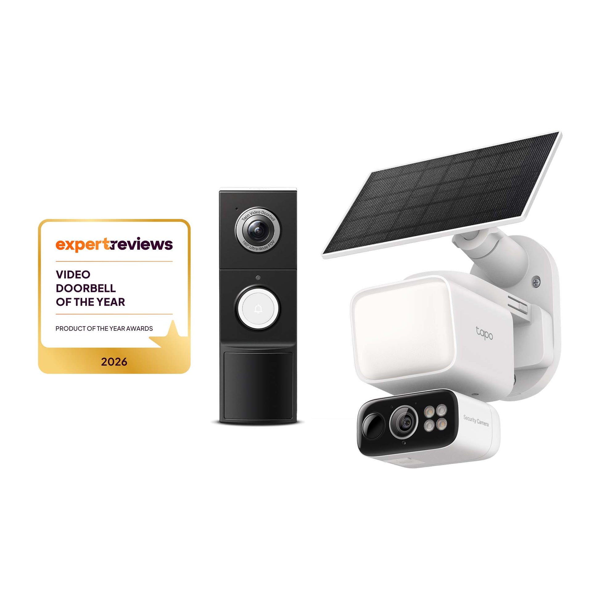 Advanced Home Security Kit Doorbell & Floodlight Camera Bundle