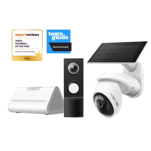 Tapo D235 Doorbell + C660 Outdoor Camera + Central Hub Bundle