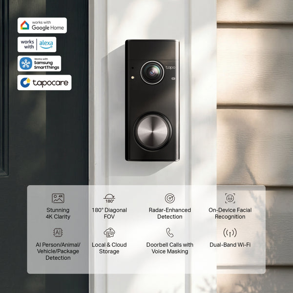 Tapo Doorbell Pro, Tapo D260 4K Video Doorbell