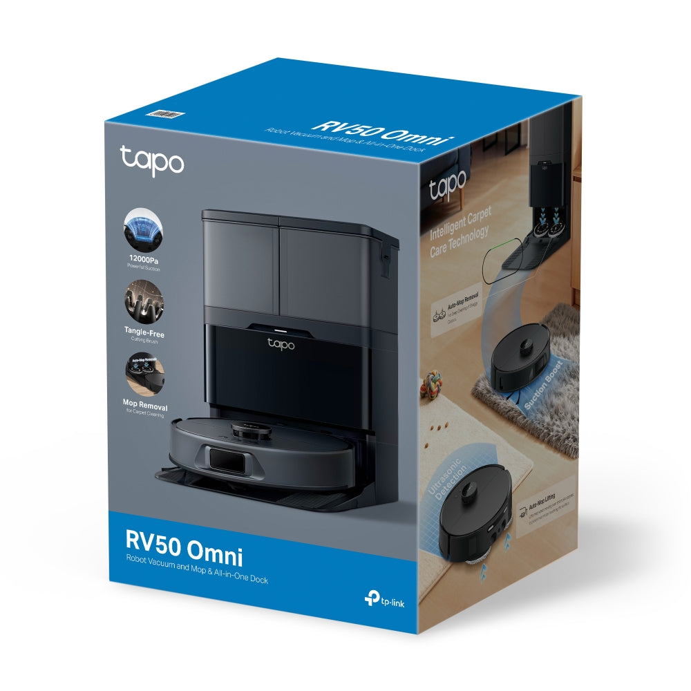 Tapo RV50 Omni Robot Vacuum Cleaner & Mop+ All-in-One Omni Dock