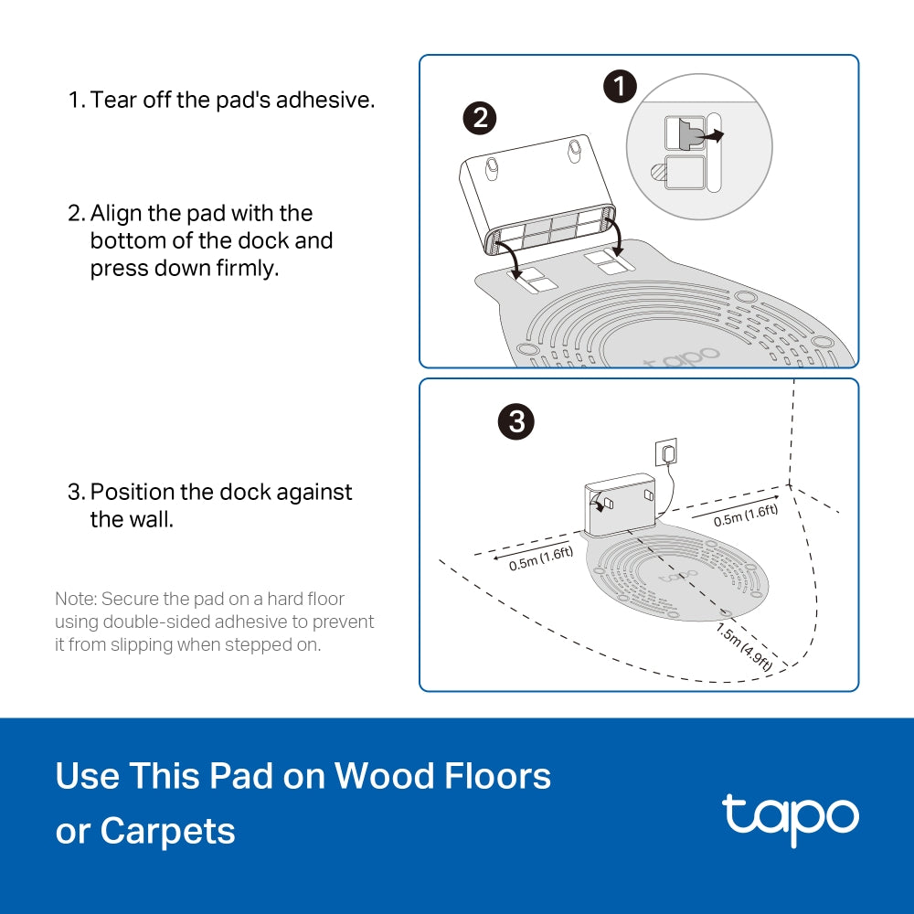 Tapo Robot Vacuum Waterproof Mat, Tapo RVA410