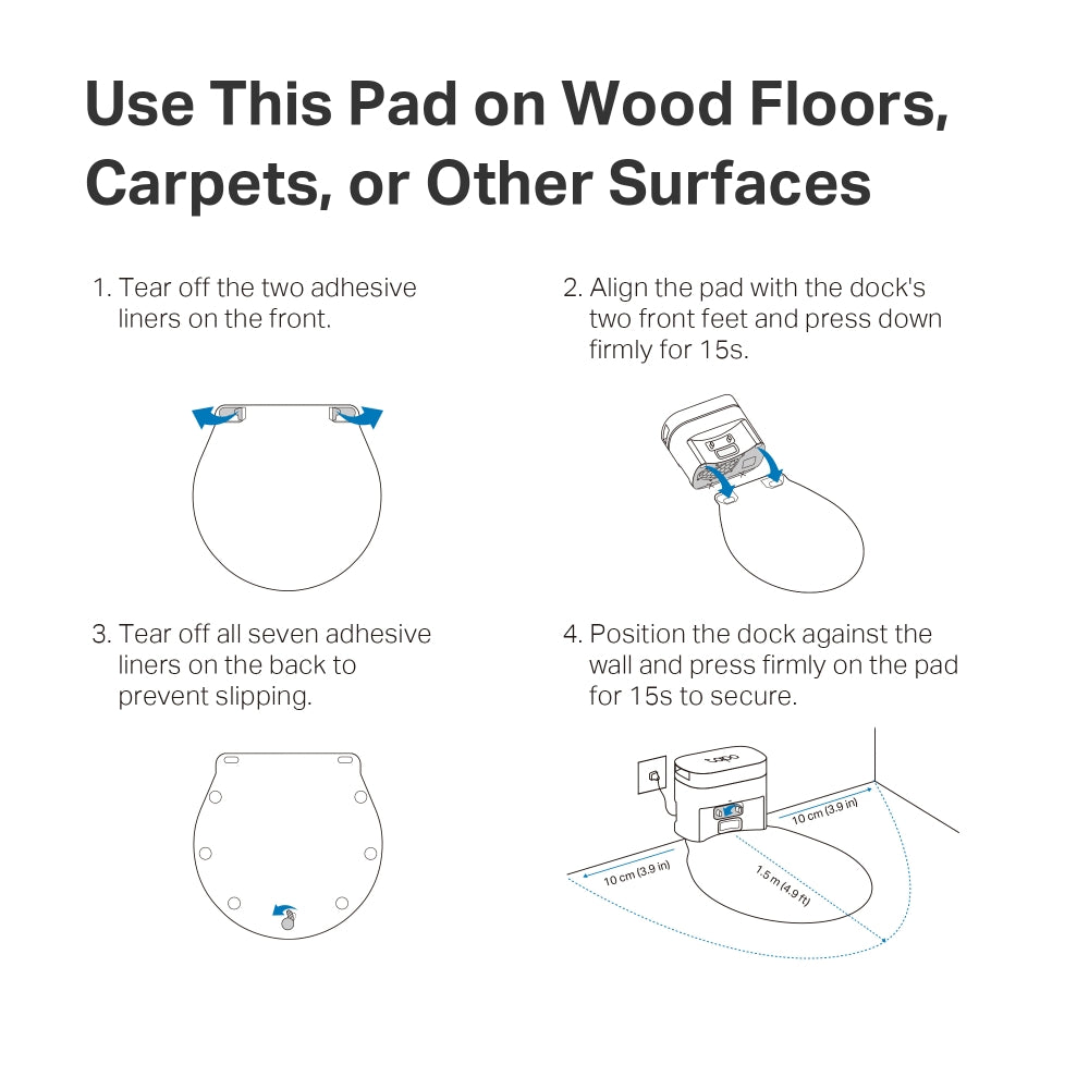 Tapo RVA412 Tapo Robot Vacuum Waterproof Mat