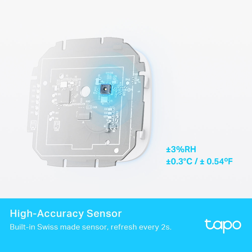 Smart Temperature & Humidity Monitor, LCD Display, Tapo T315 Twin Pack