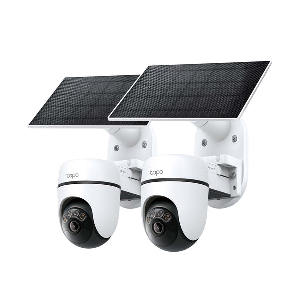 Tapo TC90 KIT Twin Pack, Solar-Powered Security Camera with Pan-Tilt-Zoom