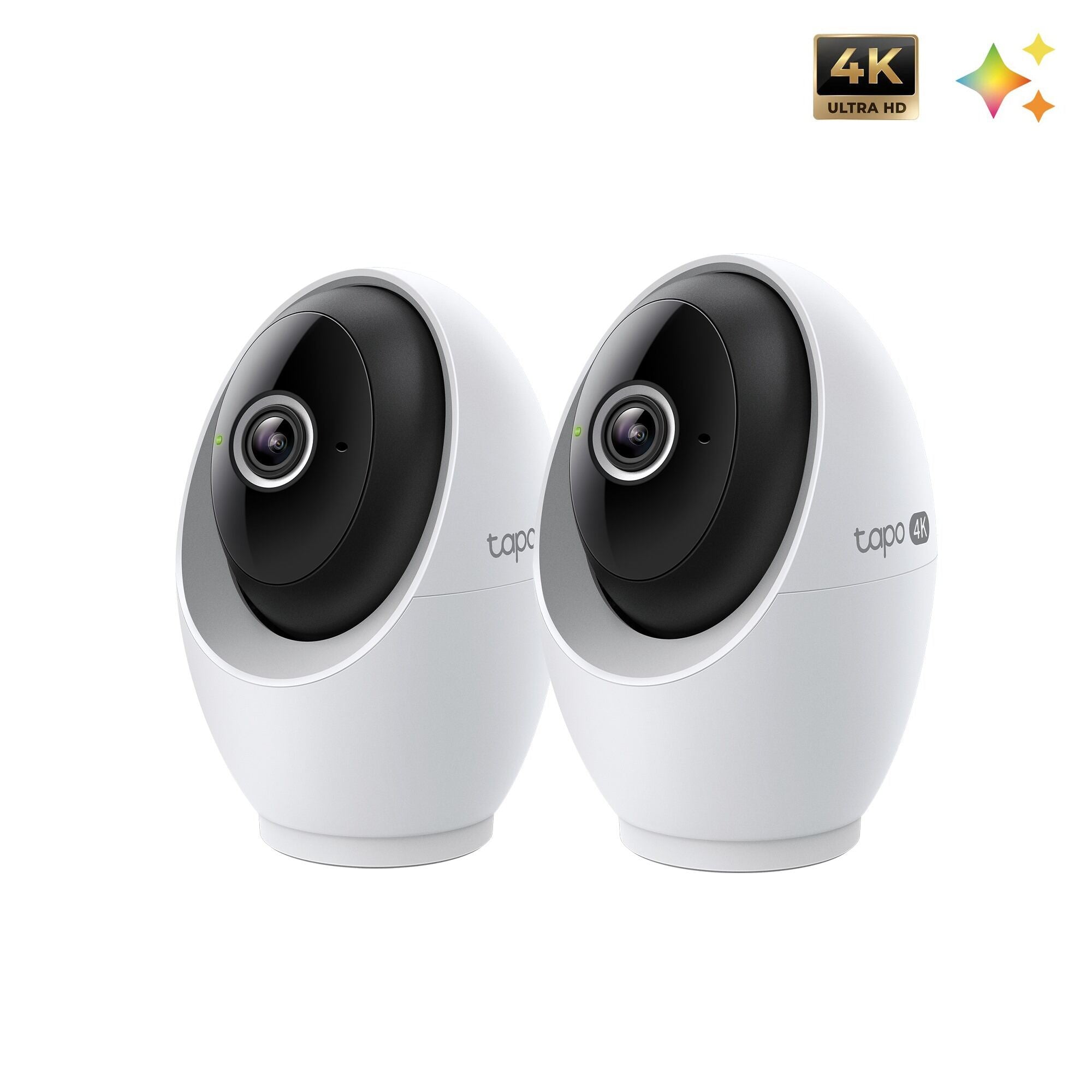 Tapo C260 Indoor 4K Wi-Fi Security Camera with Pan/Tilt/Zoom Twin Pack