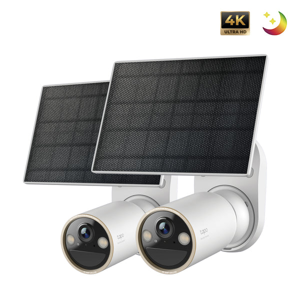 Tapo C460 KIT Solar-Powered 4K Security Camera with Magnetic Base Twin Pack