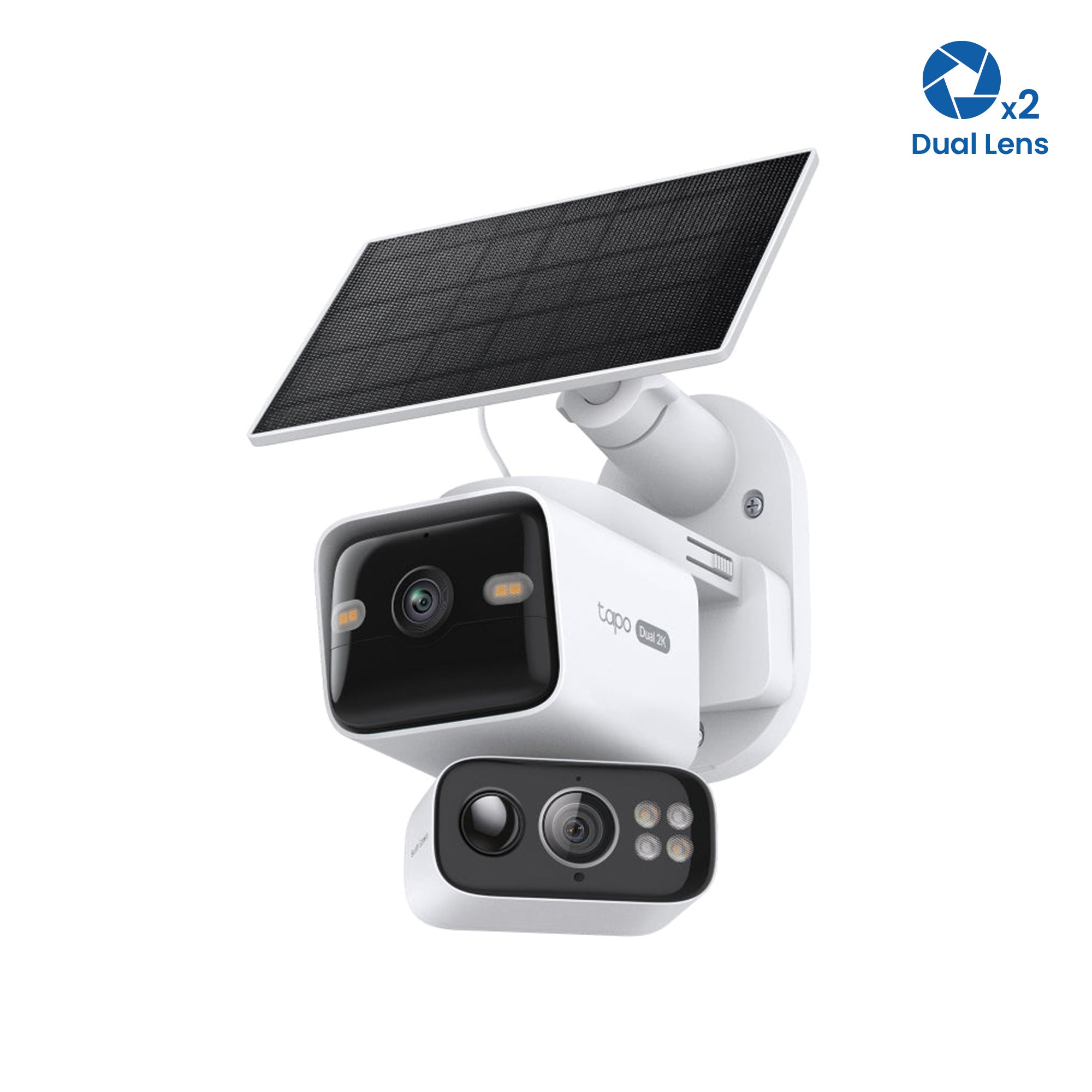Tapo C645D KIT Solar-Powered Dual-Lens Pan/Tilt Security Camera Kit