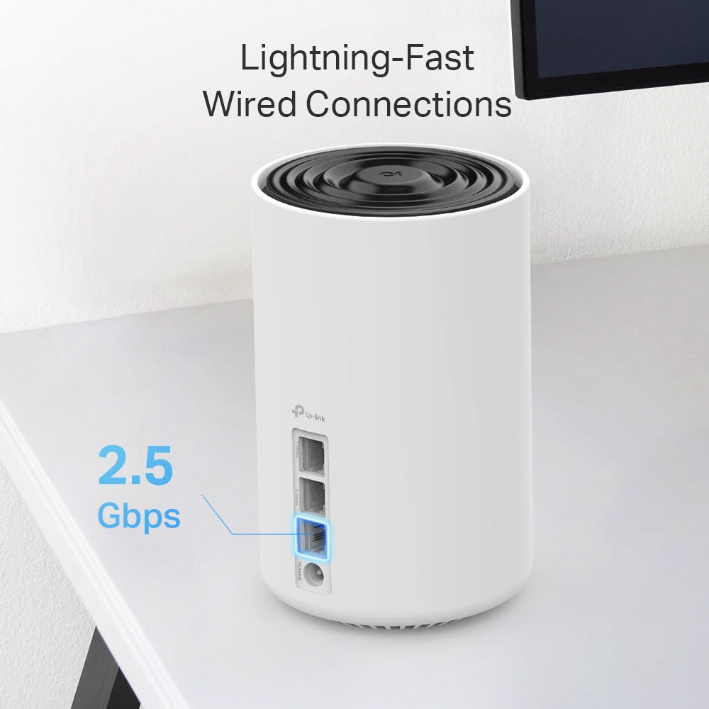 Deco XE75 Pro, AXE5400 Tri-Band Mesh Wi-Fi 6E System 3-pack
