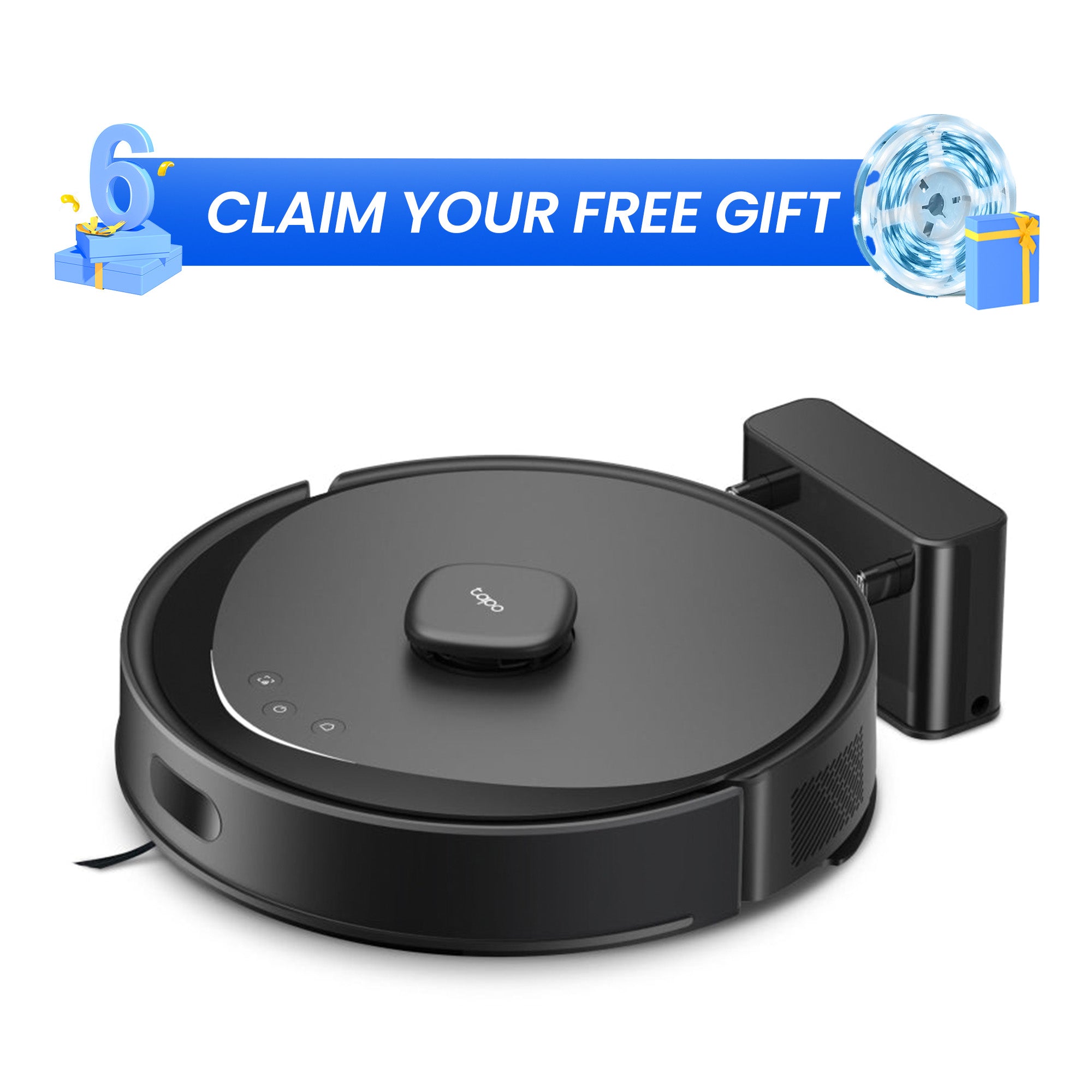 Ultra-Powerful Suction with LiDAR+IMU Dual Navigation Robot Vacuum & Mop, Tapo RV30 Max
