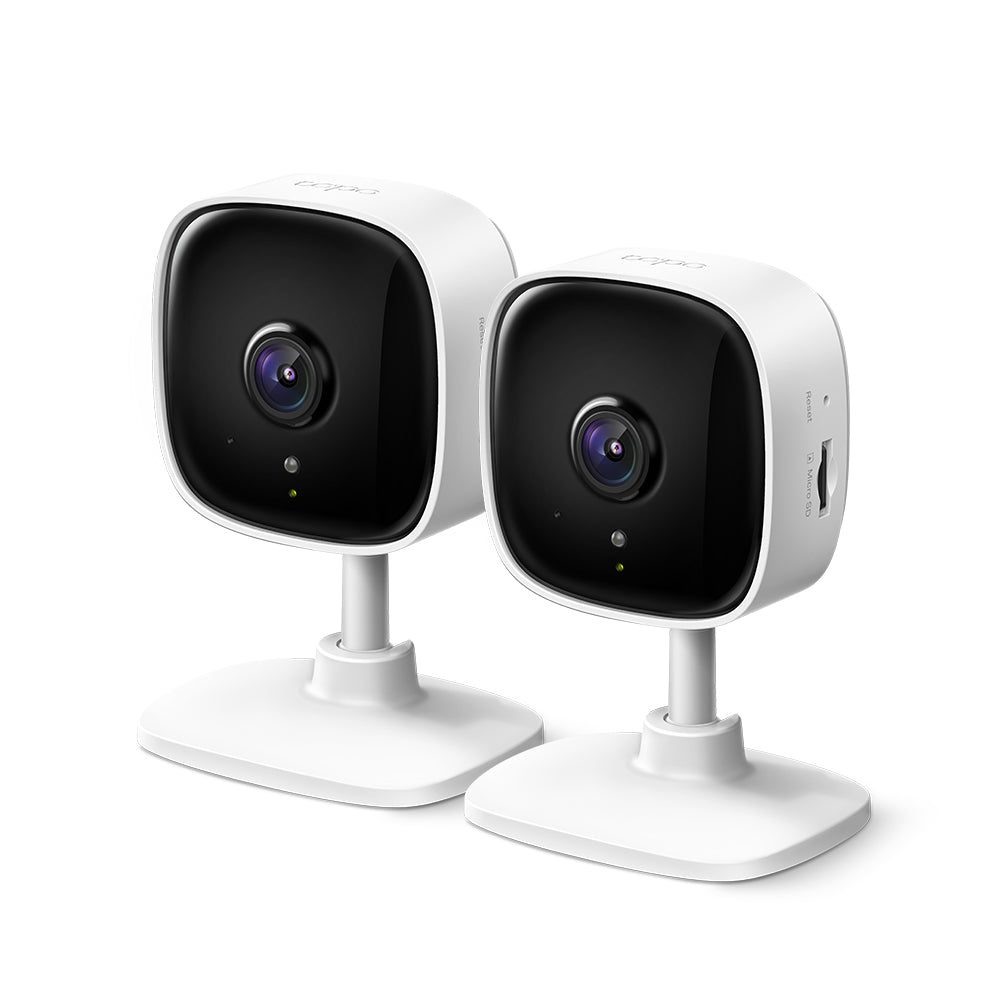 Tapo Mini Smart Security Camera, 1080p, 2-Way Audio (Tapo C100 Twin Pack)