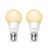 Smart Bulb B22 Dimmable Soft Warm White, Tapo L510B 2-pack