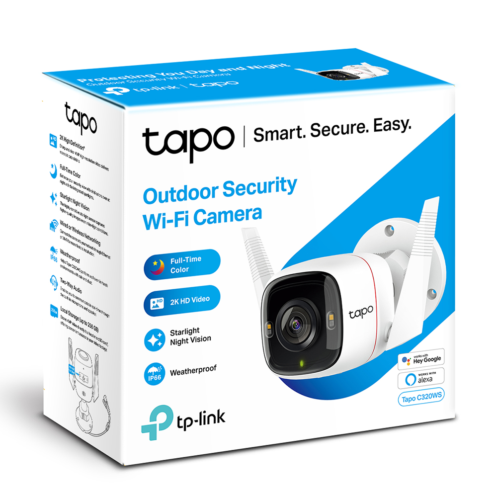 Tapo C320WS 2K Outdoor Security Camera with Full-Colour Night Vision