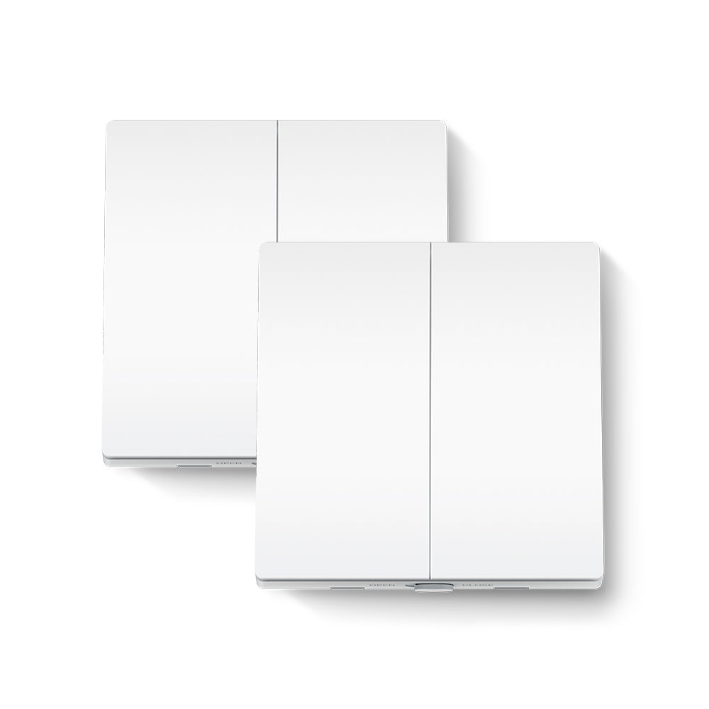 Smart Light Switch 2 Gang 1 Way Tapo S220 Twin Pack