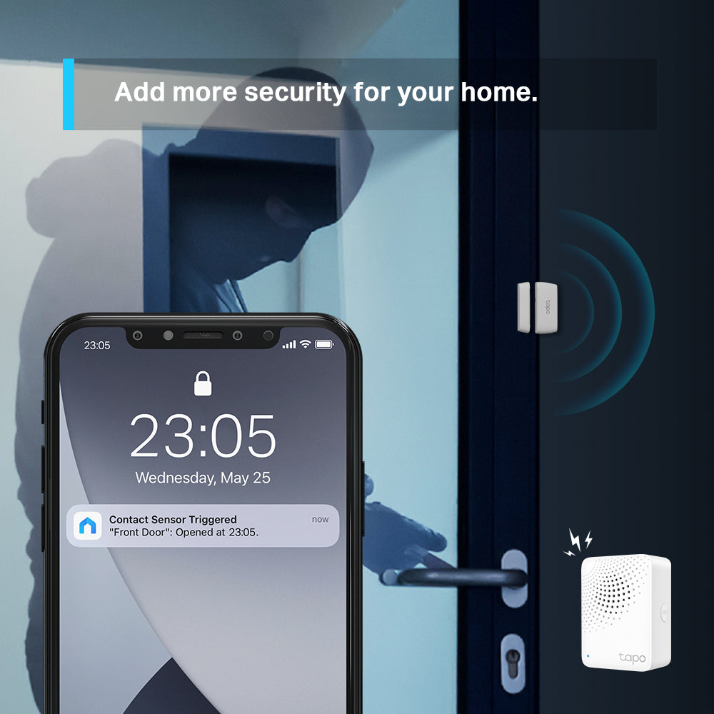 Smart Contact Sensor, Window/Door Safeguard, Tapo T110 Triple Pack