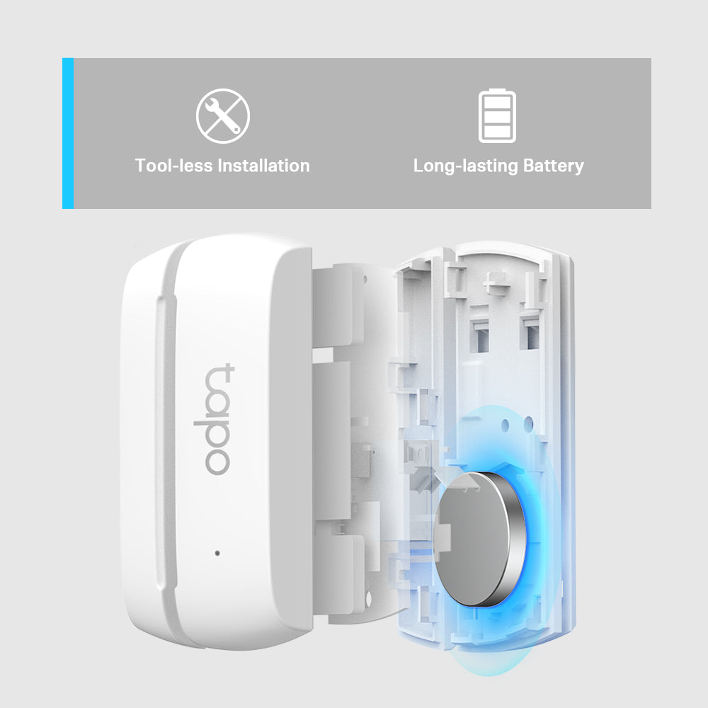 Tapo T110 Twin Pack Smart Contact Sensor Add-On, Window/Door Safeguard