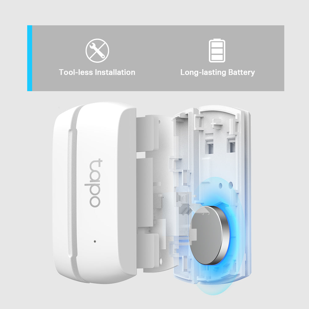 Smart Contact Sensor, Window/Door Safeguard, Tapo T110 Twin Pack