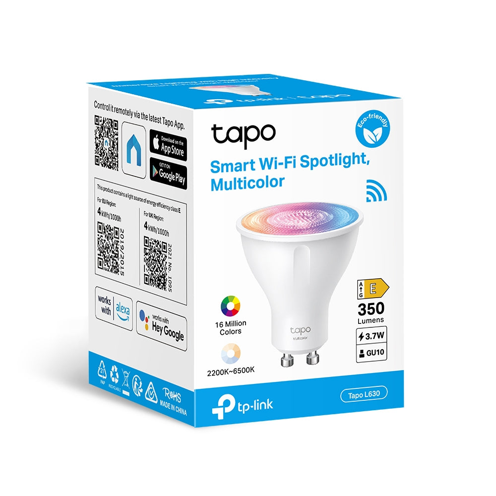 Smart Gu10 Spotlight Multicolour Bulb, Tapo L630